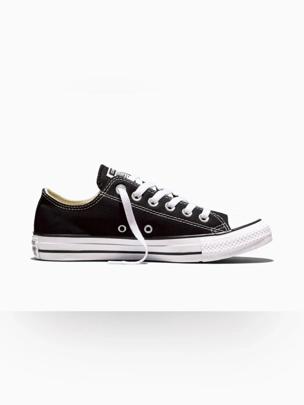 Converse Black and White Low Top Canvas Sneakers